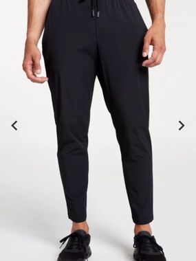 Men's Black Tapered Jogger Pants